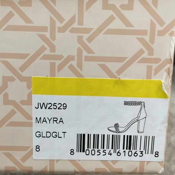 Jewel Badgley Mischka Mayra heels in Light Gold - Picture 5 of 5